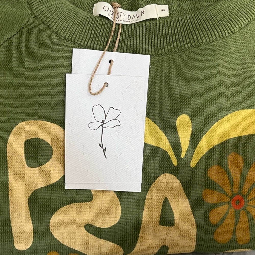 NWT Christy Dawn The Sonny Sun Keep Sweatshirt XS - Picture 5 of 5